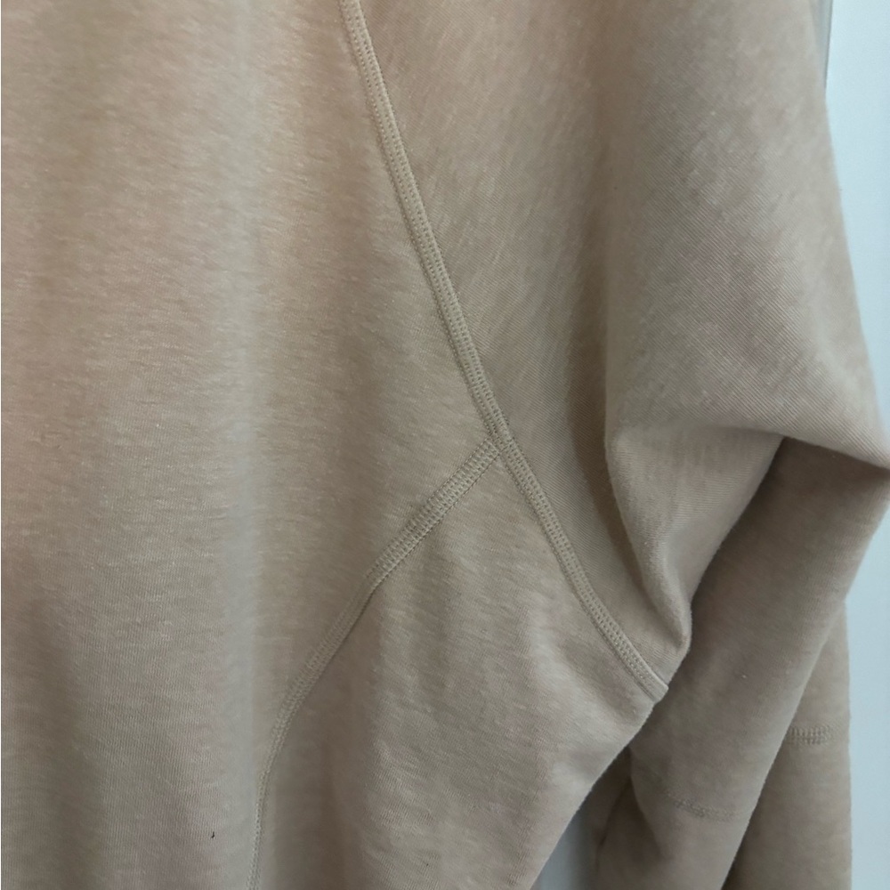 Lightweight Beige Open Front Cardigan | Neutral LayeringXL Quiet Luxury Normcore - Picture 6 of 8